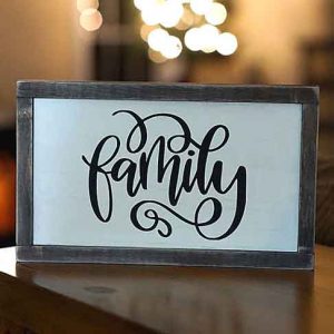 Family Wood Sign