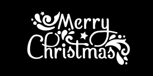Free Merry Christmas Clipart SVG PNG Stencil
