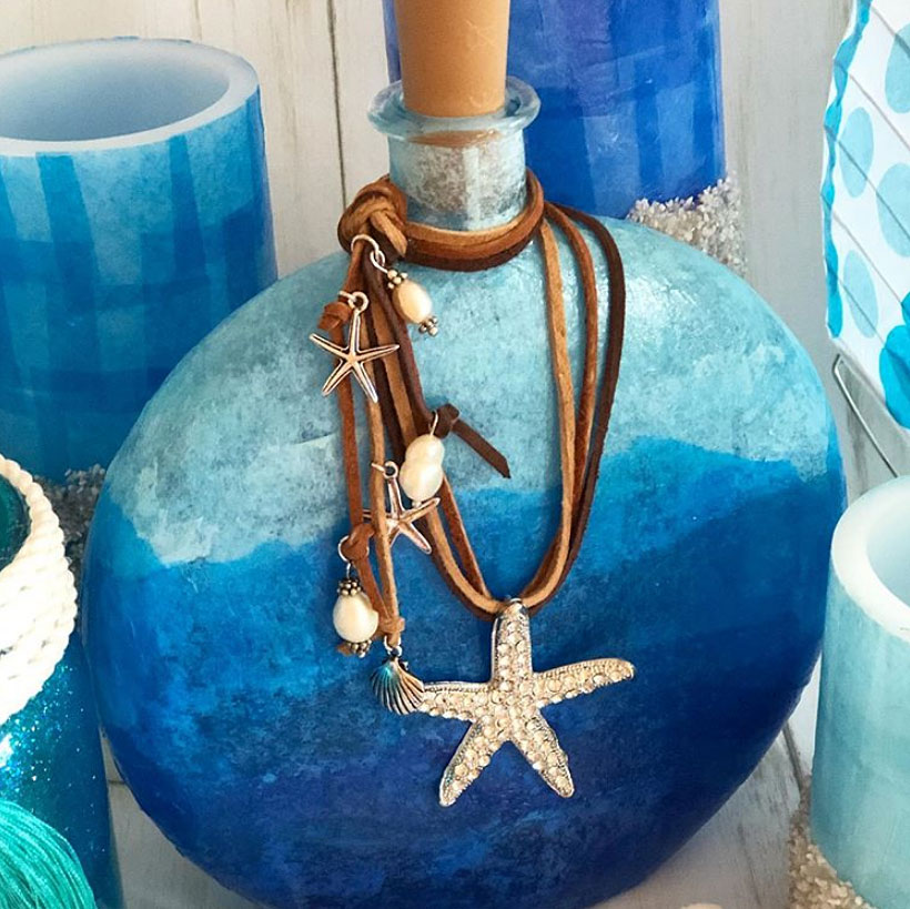 Boho Fairy Light Bottle Lamp