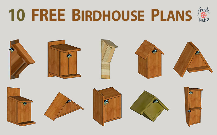 Wood Birdhouse Wonderland