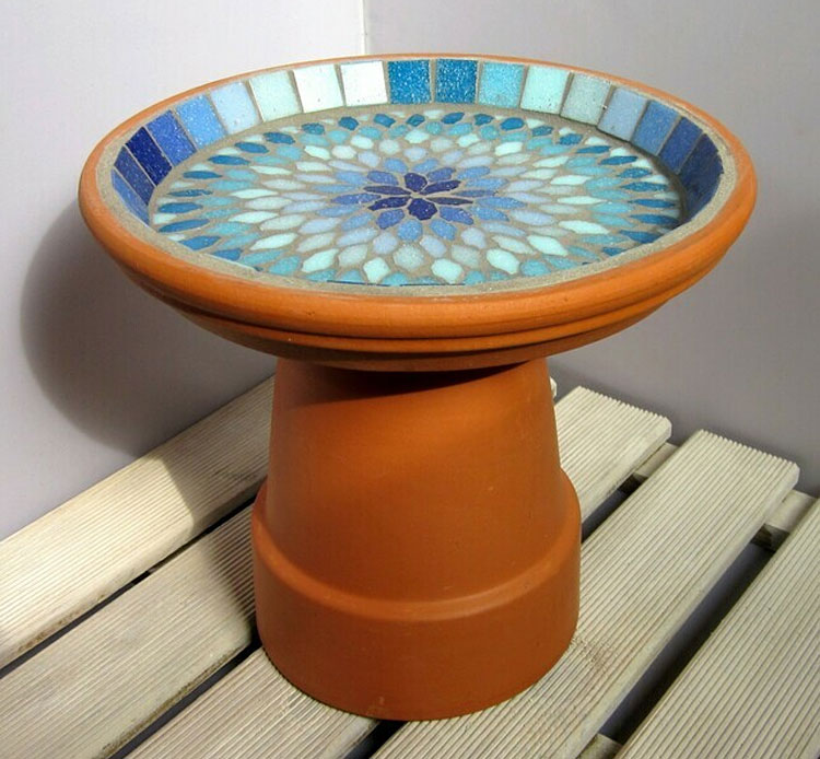 Exquisite Mosaic Bird Baths To Make & Enjoy