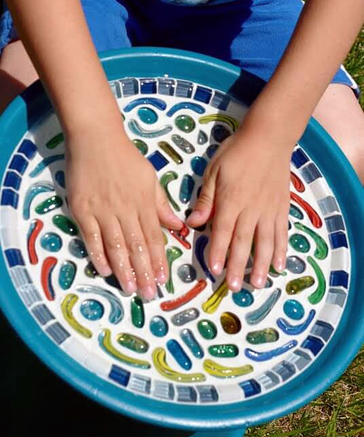 Mosaic Birdbaths to Make and Enjoy