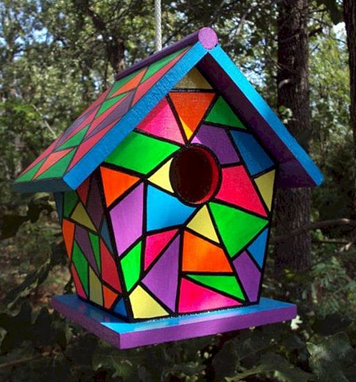 Stained Glass Birdhouse Pattern Instructions