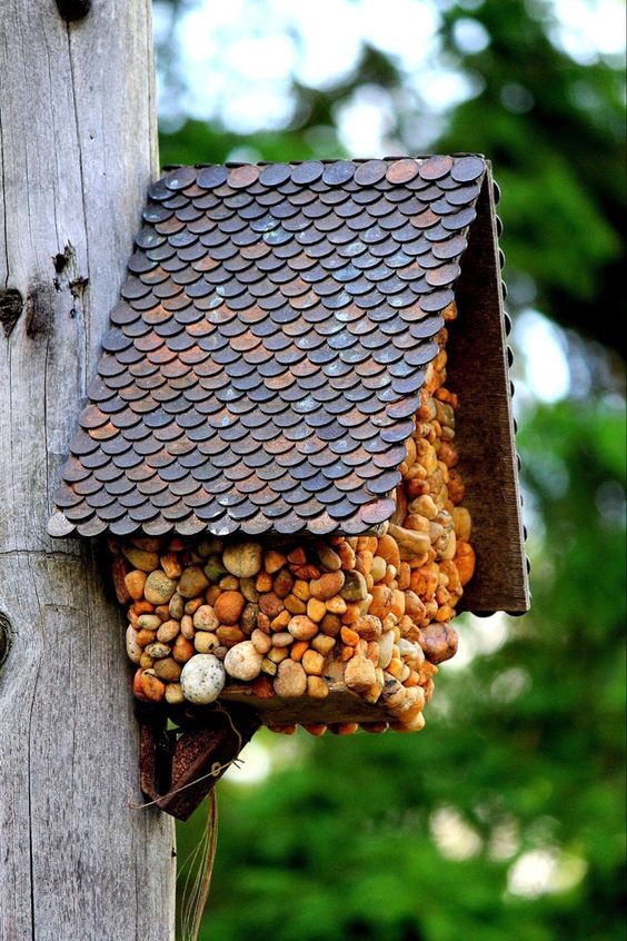 Stone Birdhouse Ideas