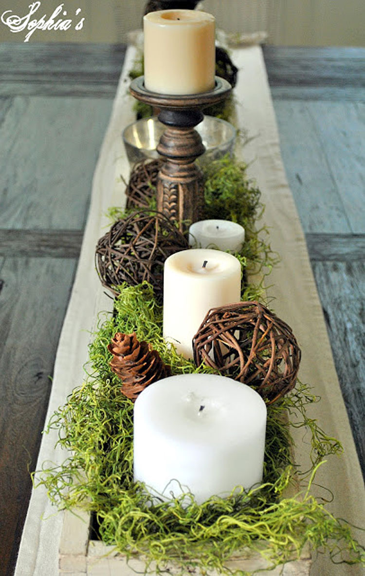 Rustic DIY Wood Centerpieces