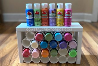 How to Make a Craft Paint Storage Desktop Organizer