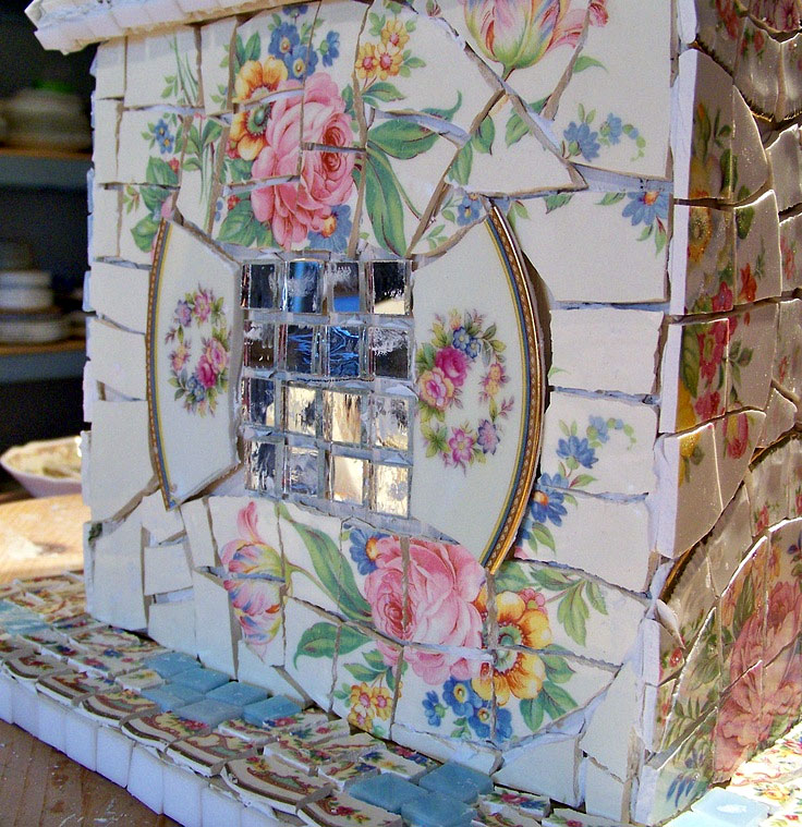 Build and Decorate a Broken China Mosaic Birdhouse