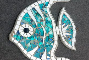 Sea Glass Angelfish Wall Hangings