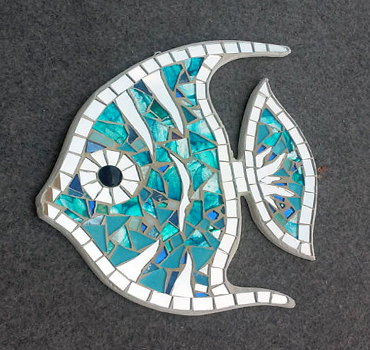 Sea Glass Angelfish Wall Hangings