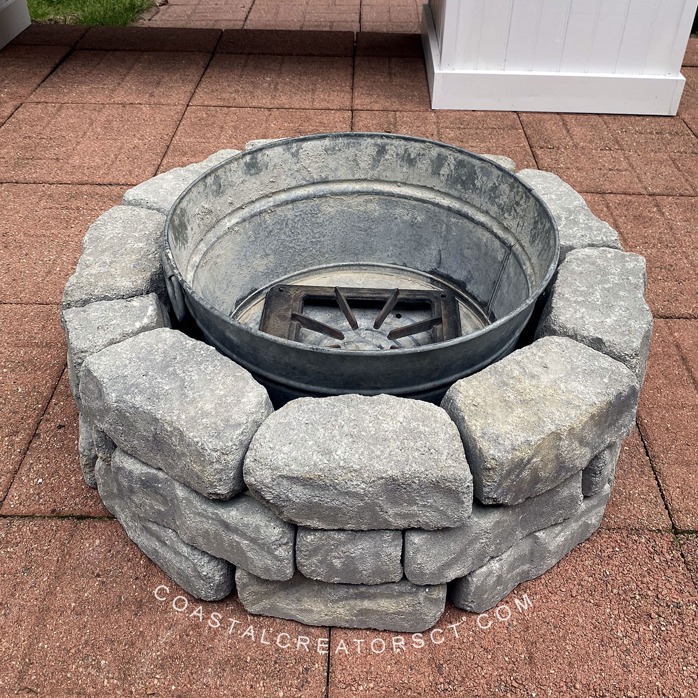 Build A Backyard Fire Pit In One Hour, Construction Adhesive For Fire Pit