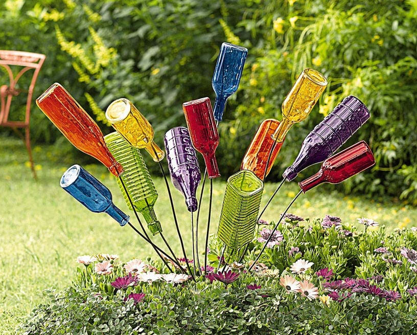 Garden Glass Bottles Art