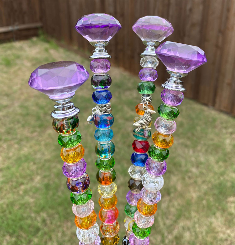 Garden Glass Art Projects, Garden Glass Stakes