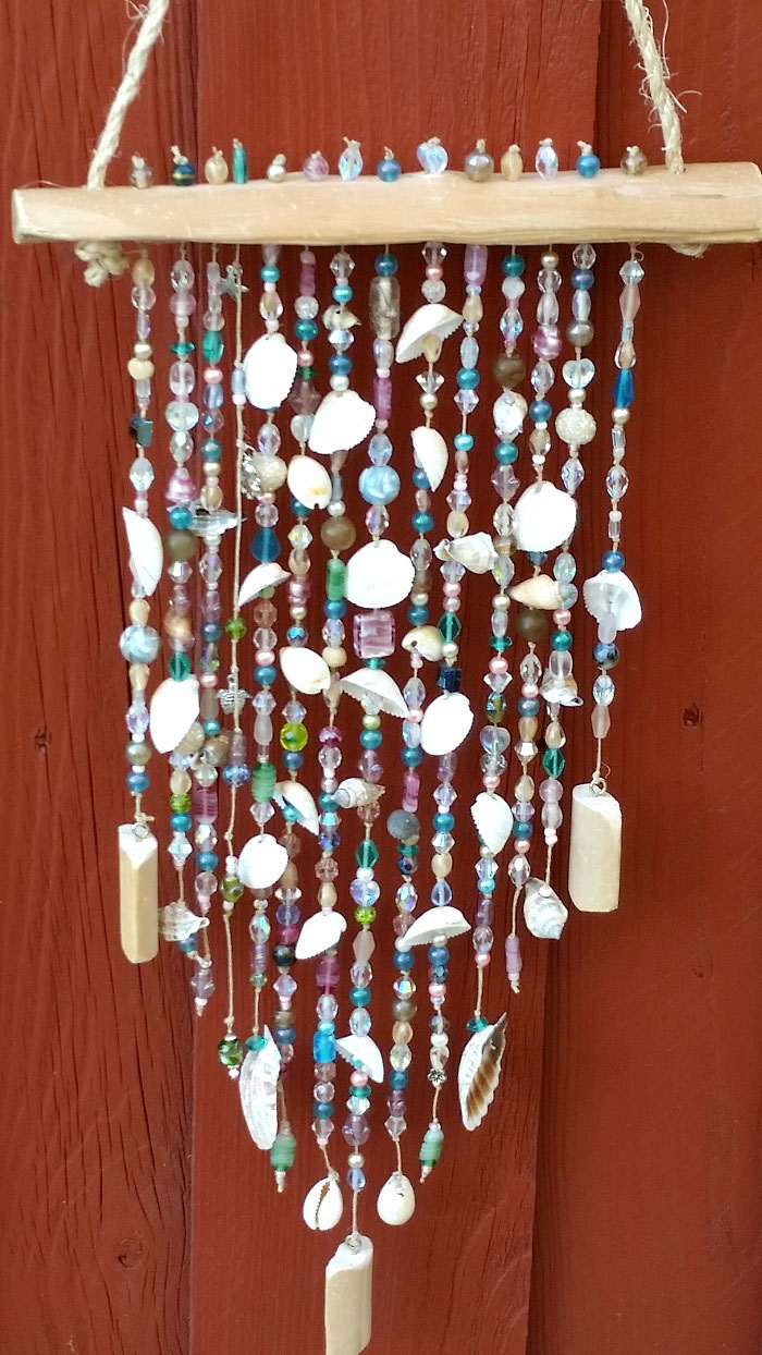 Glass, Bead, Shell Wind Chime
