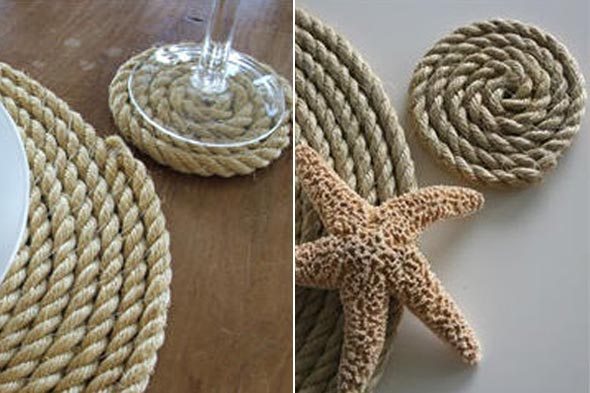 DIY Rope Coasters