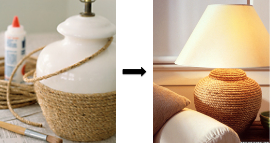 DIY Coastal Rope Lamp