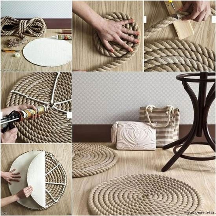 DIY Coastal Rope Rug