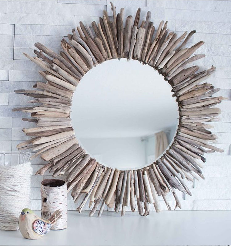 Coastal Driftwood Mirror