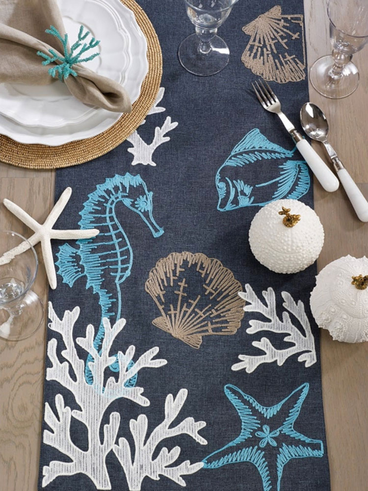 Beach-themed Table Runner