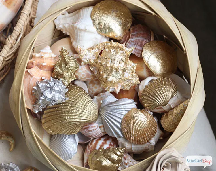 Gold and Silver Gilded Shells