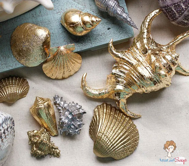 Gold and Silver Gilded Shells