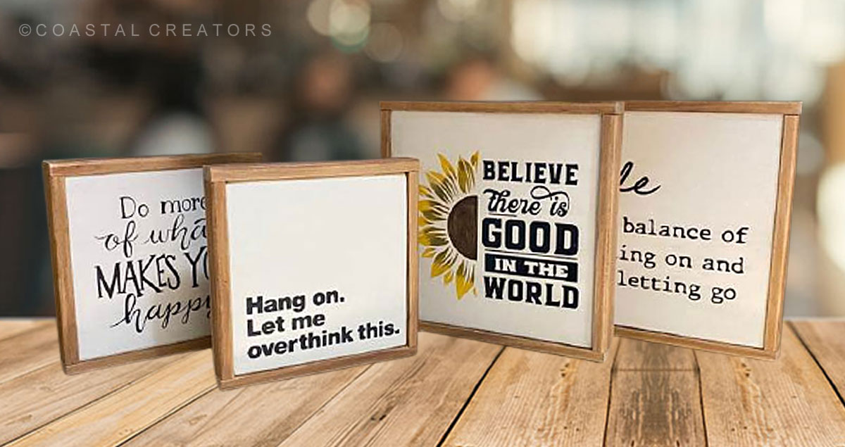 Wood Desktop Inspirational Signs Wholesale