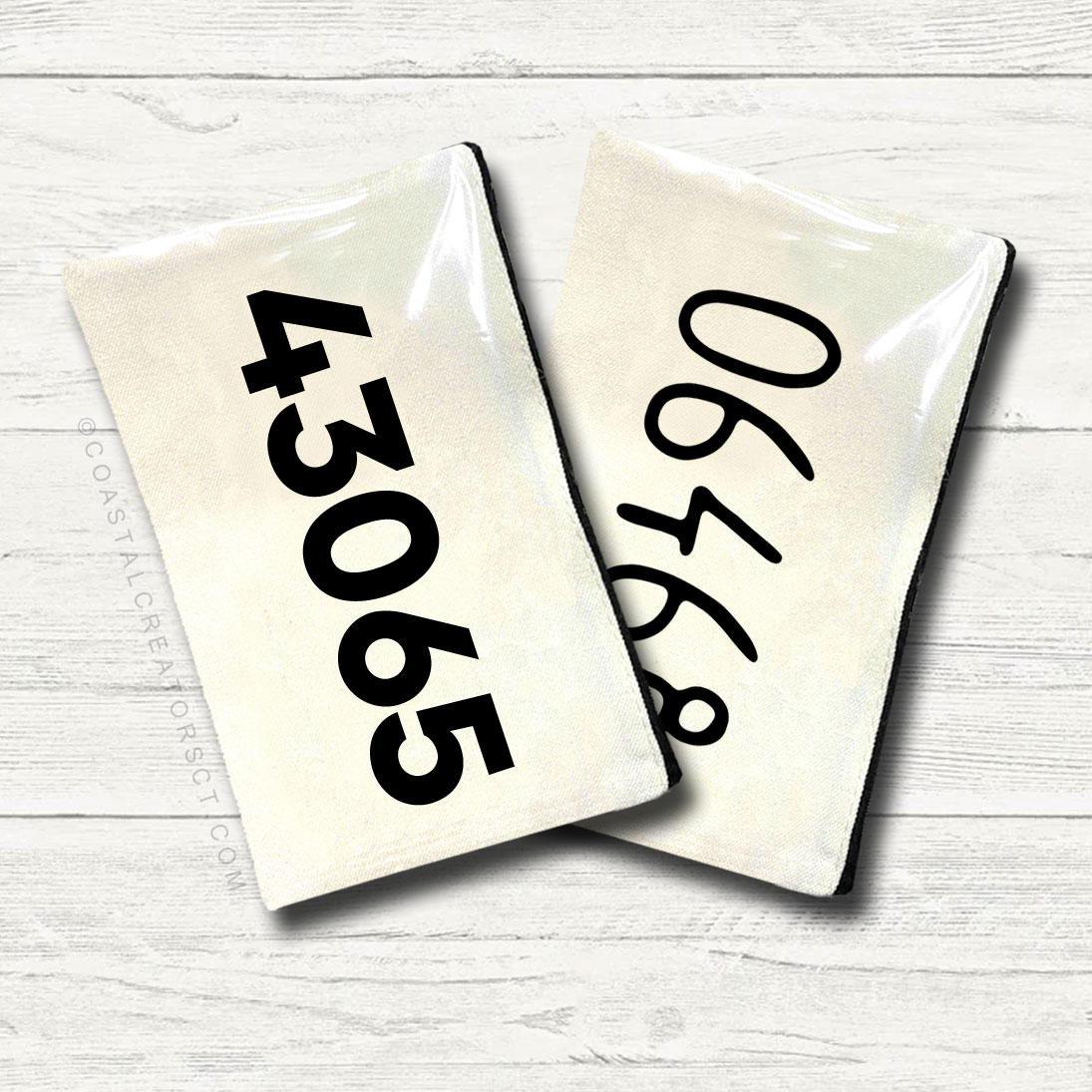 Personalized state zip code canvas travel bag