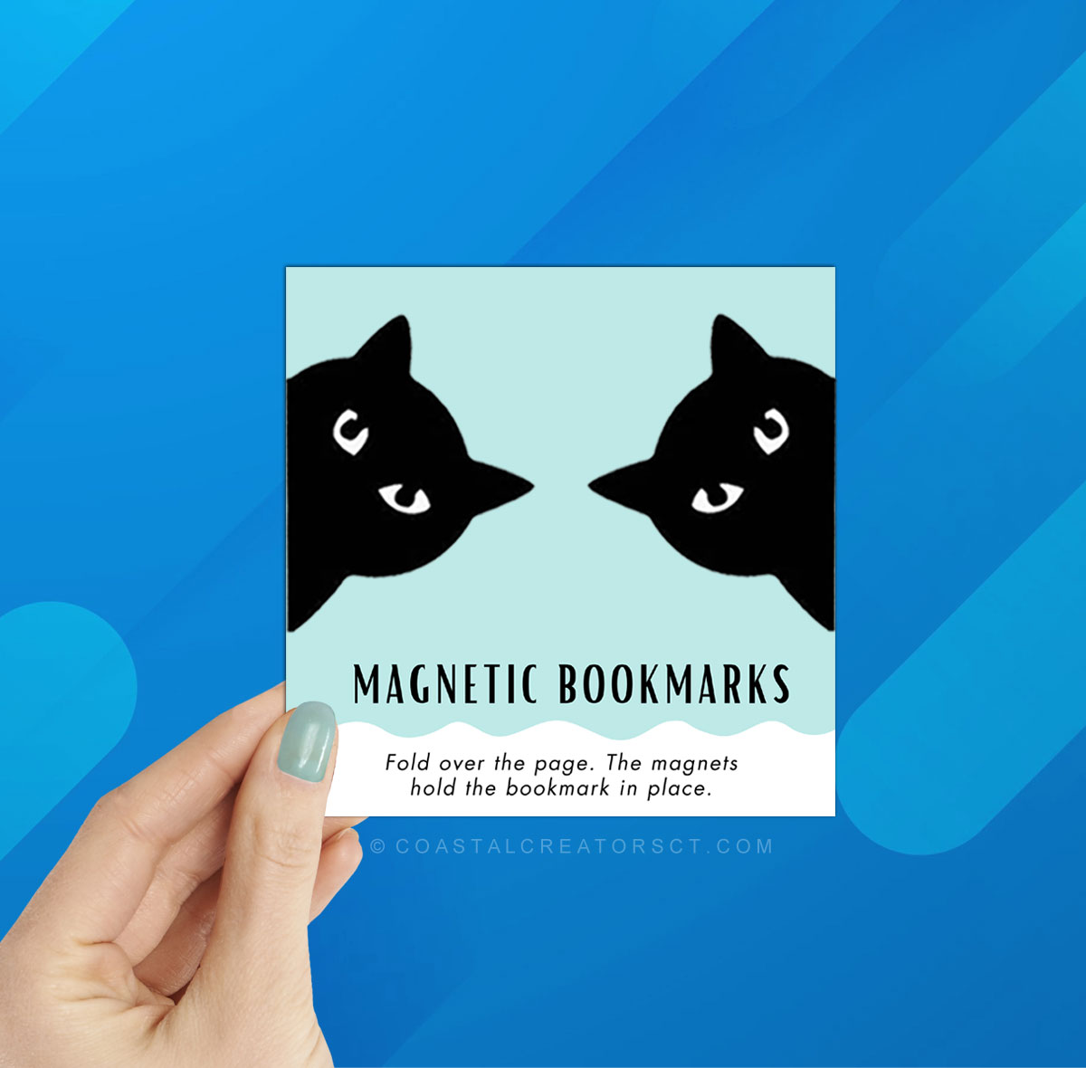 Wholesale Black Cat Magnetic Bookmarks