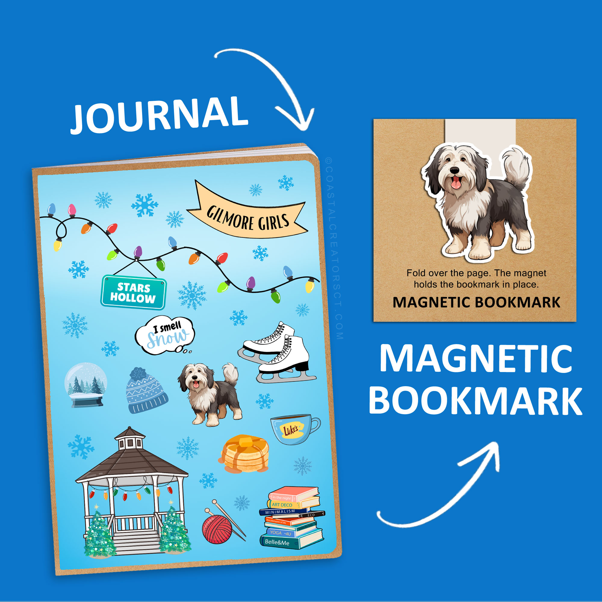 Gilmore Girls Winter Festival Journal and Magnetic Bookmark Sets
