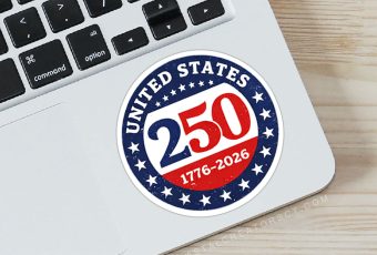 250th United States Anniversary Wholesale Laptop and Water Bottle Stickers Products