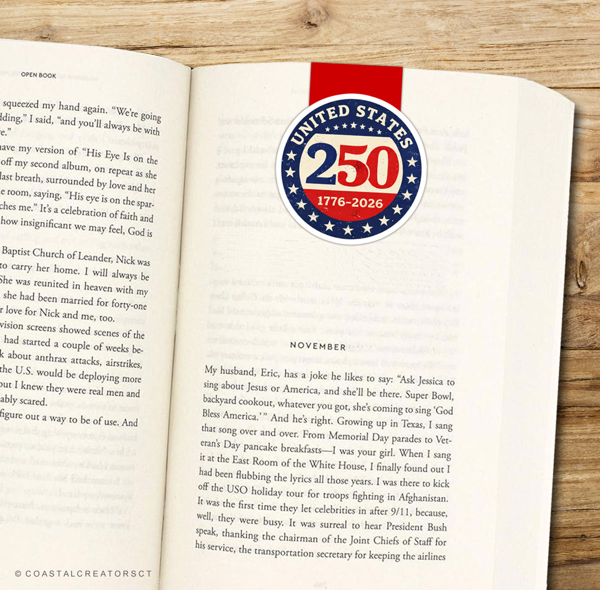 250th United States Anniversary Wholesale Bookmarks Products