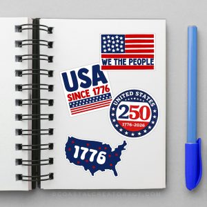 250th United States Anniversary Wholesale Laptop Stickers Products