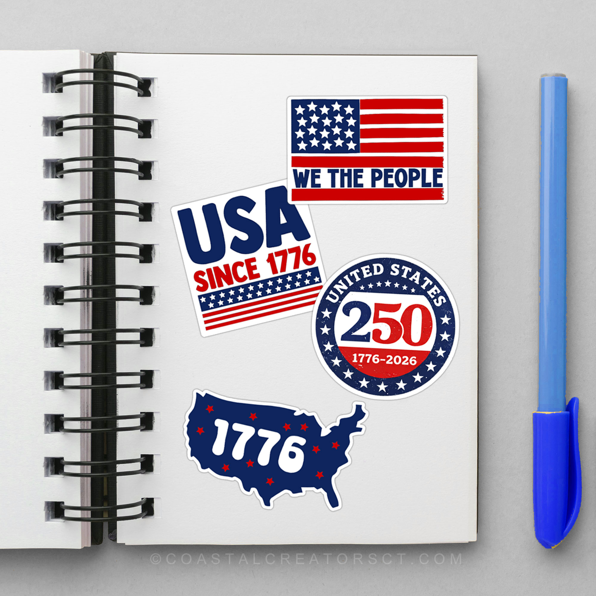 250th United States Anniversary Wholesale Laptop Stickers Products