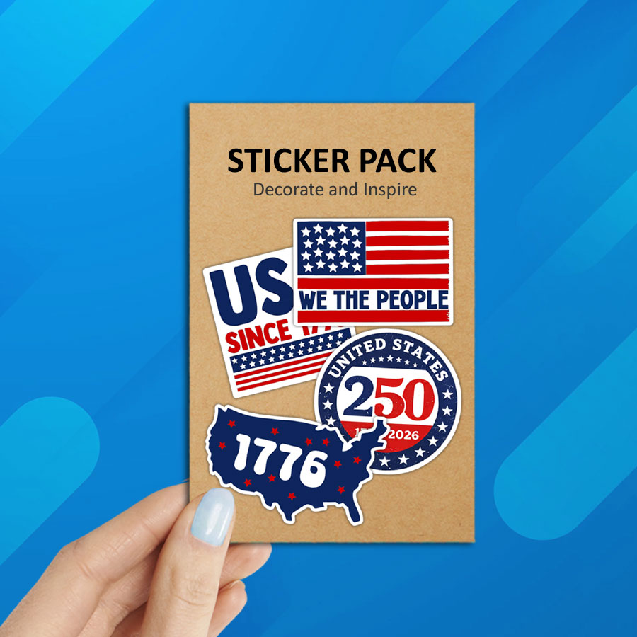250th United States Anniversary Wholesale Laptop Stickers Products